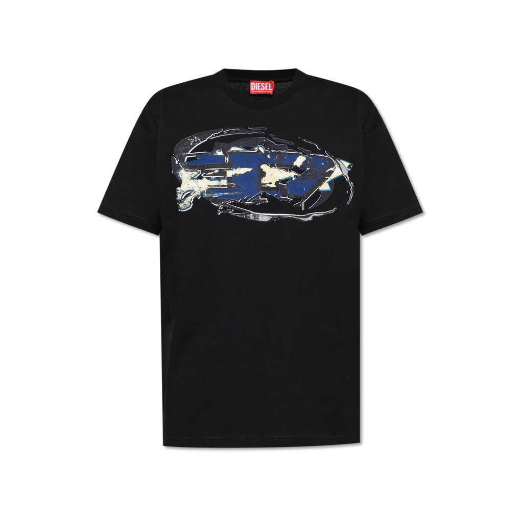DIESEL Black T-shirt `T-NORM-T11`