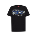 DIESEL Black T-shirt `T-NORM-T11`
