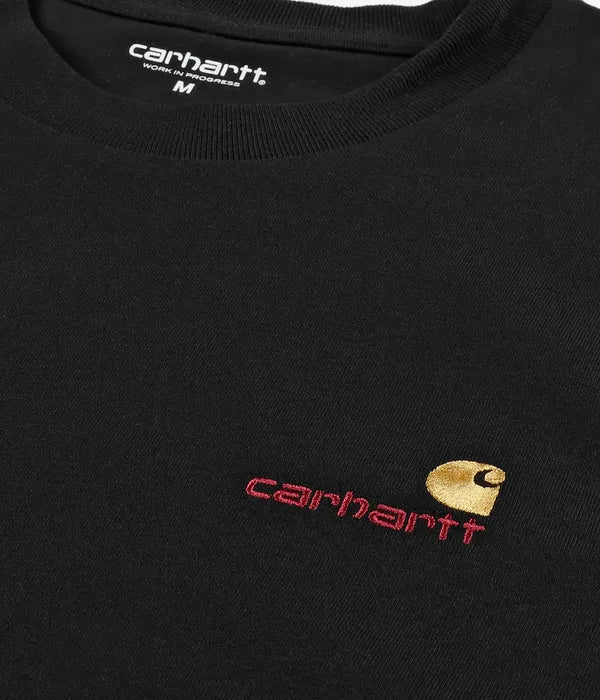 Carhartt WIP American Script Organic T-Shirt (black)