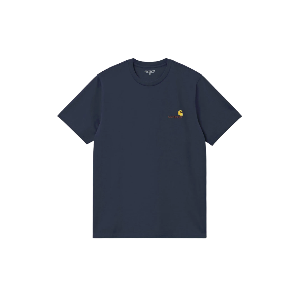 Carhartt WIP American Script Organic T-Shirt (deep night)