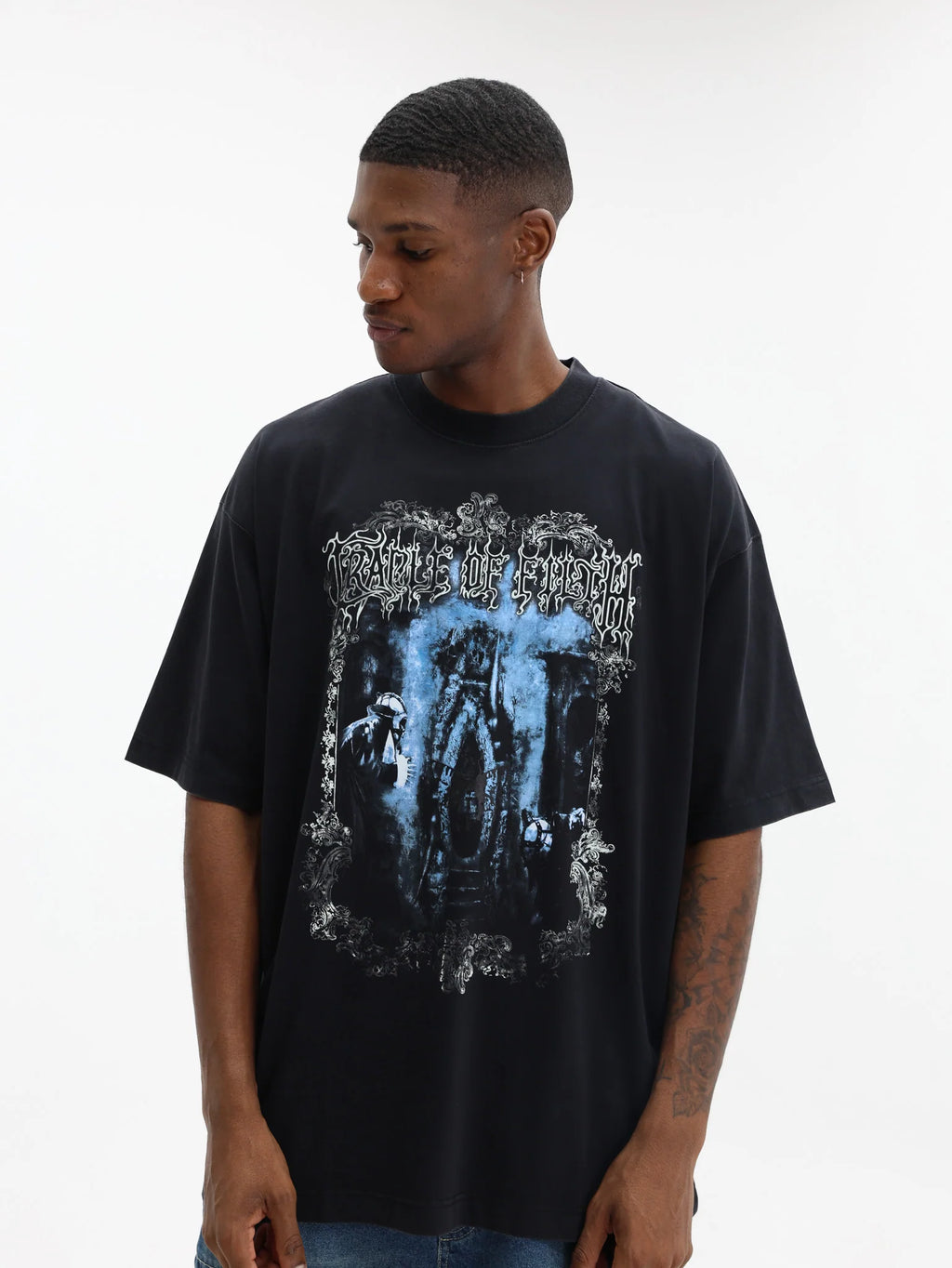 VETEMENTS T-Shirt Cof Butterfly Oversized Black