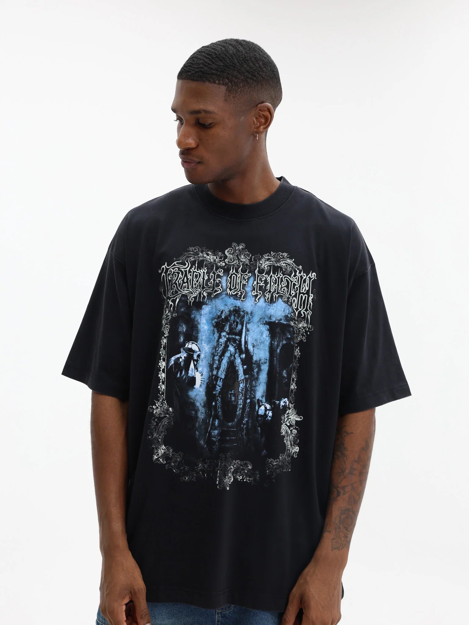 VETEMENTS T-Shirt Cof Butterfly Oversized Black