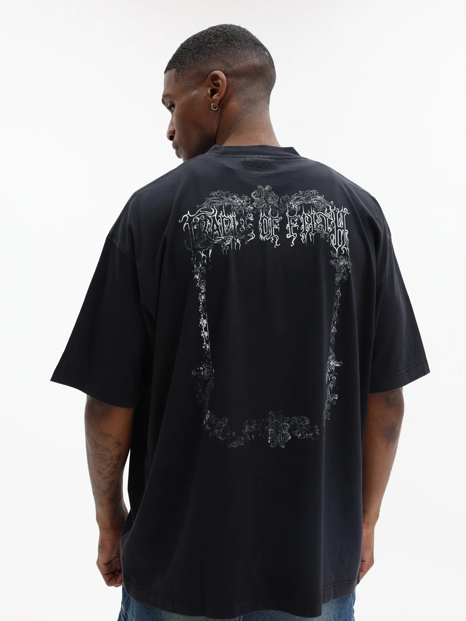 VETEMENTS T-Shirt Cof Butterfly Oversized Black