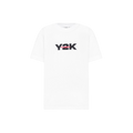 VETEMENTS White Y2K t-shirt with logo embroidery