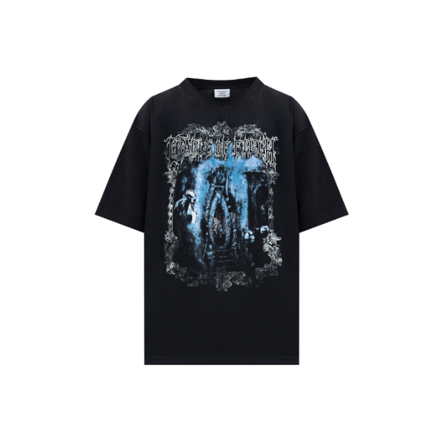 VETEMENTS T-Shirt Cof Butterfly Oversized Black