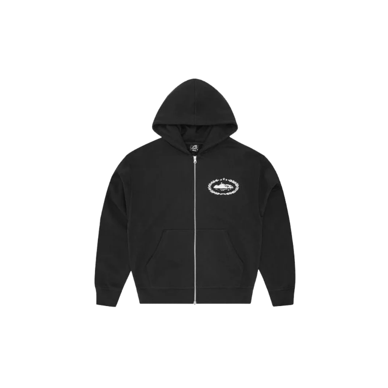 Corteiz RTW Superior Royale Zip Hoodie - Black