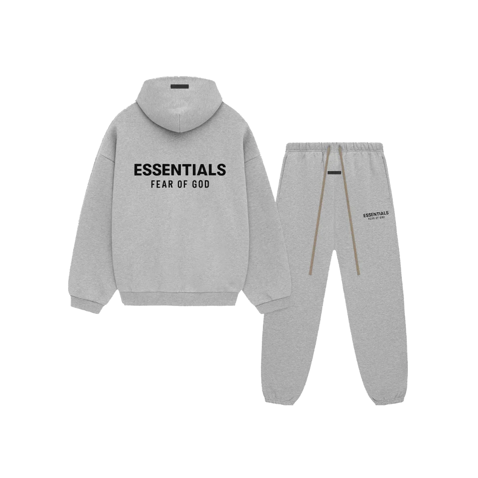 FEAR OF GOD ESSENTIALS - FLEECE LIGHT - HEATHER GRAY