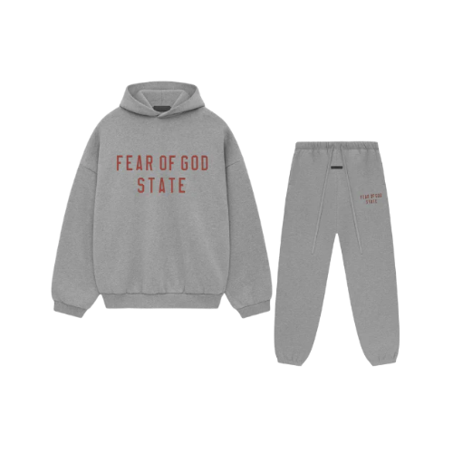 FEAR OF GOD ESSENTIALS - FW24 DARK HEATHER FULL SET