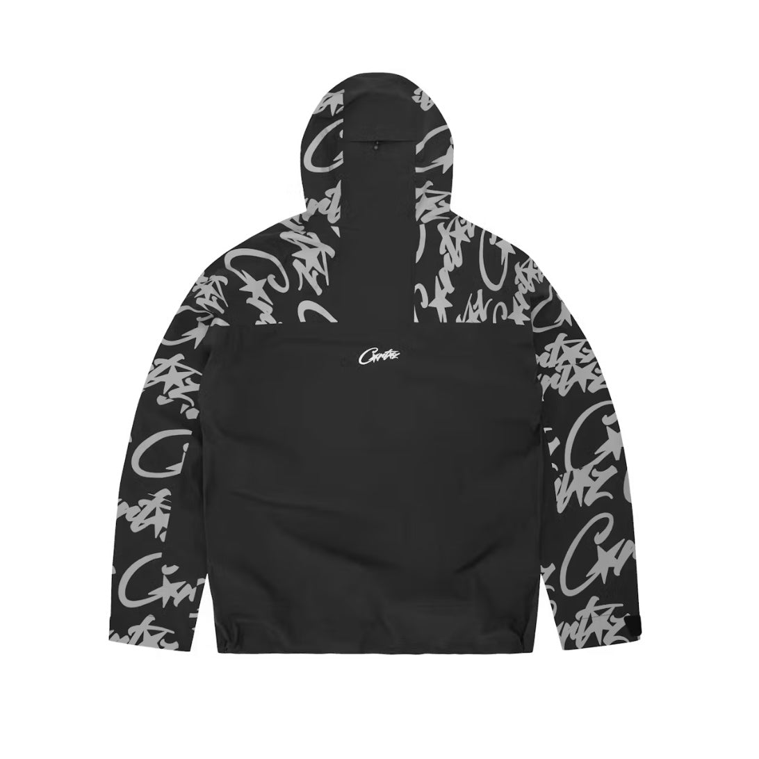 Corteiz Elitework Waterproof Shell Jacket 'Black'