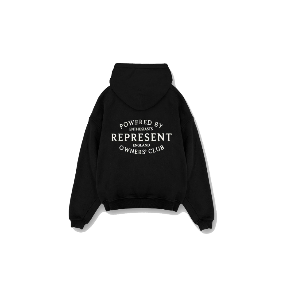 Represent Jet Black Hoodie Stamp Owner's Club - Black
