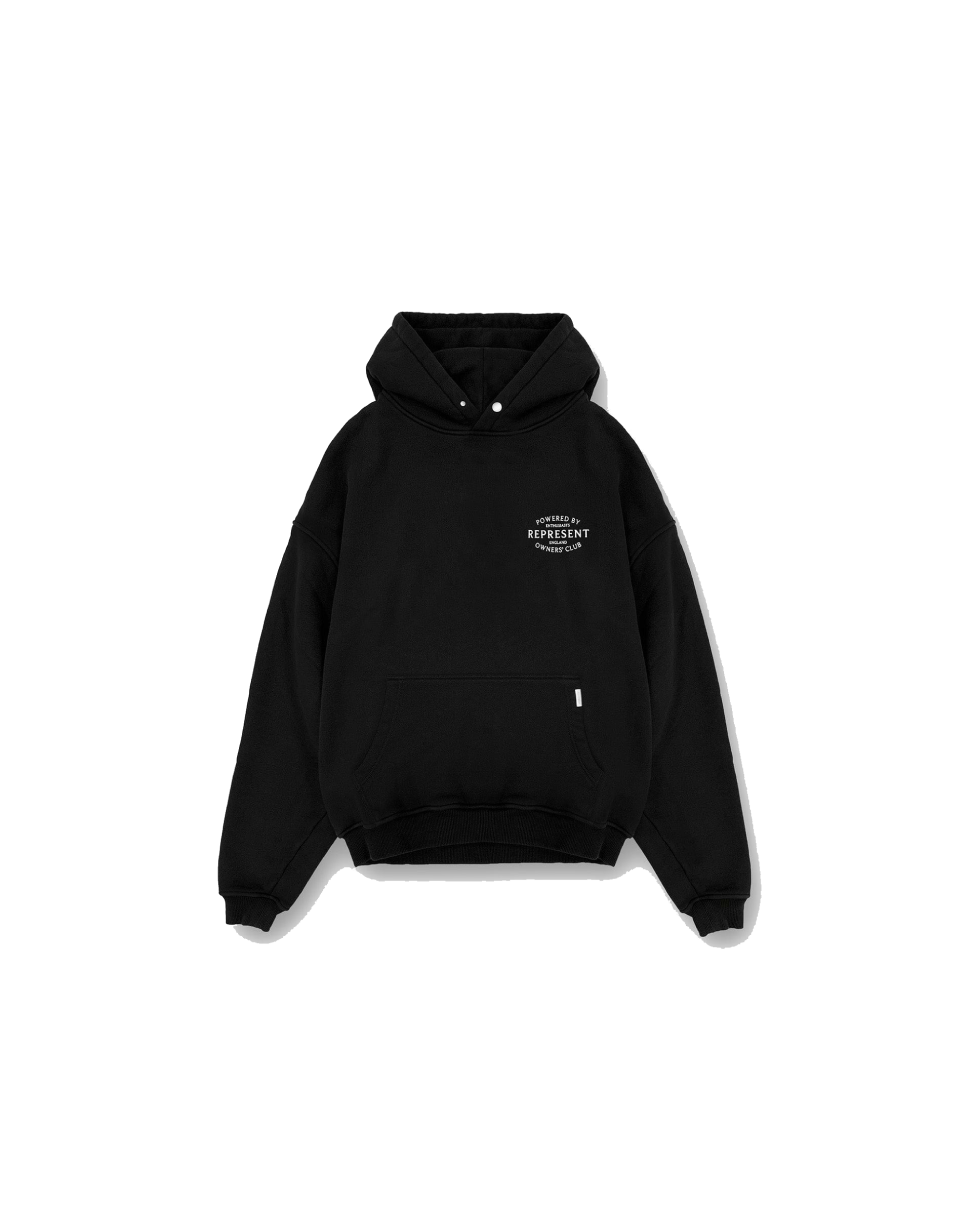 Represent Jet Black Hoodie Stamp Owner's Club - Black