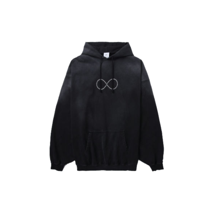 VETEMENTS Black 'Life After Life' Hoodie Washed Black