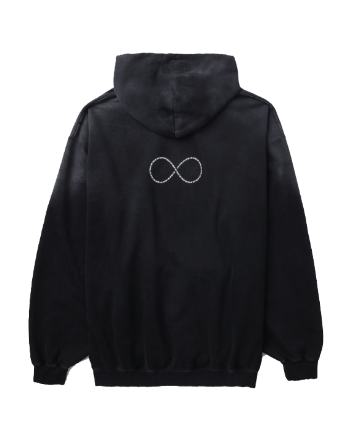 VETEMENTS Black 'Life After Life' Hoodie Washed Black