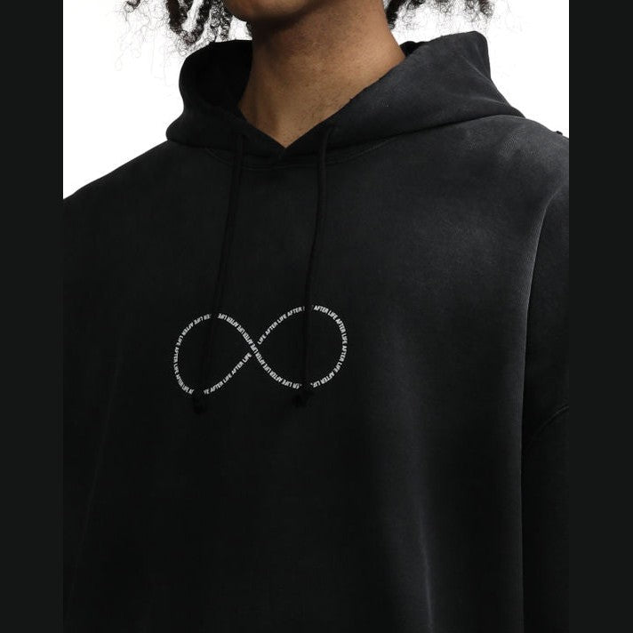 VETEMENTS Black 'Life After Life' Hoodie Washed Black
