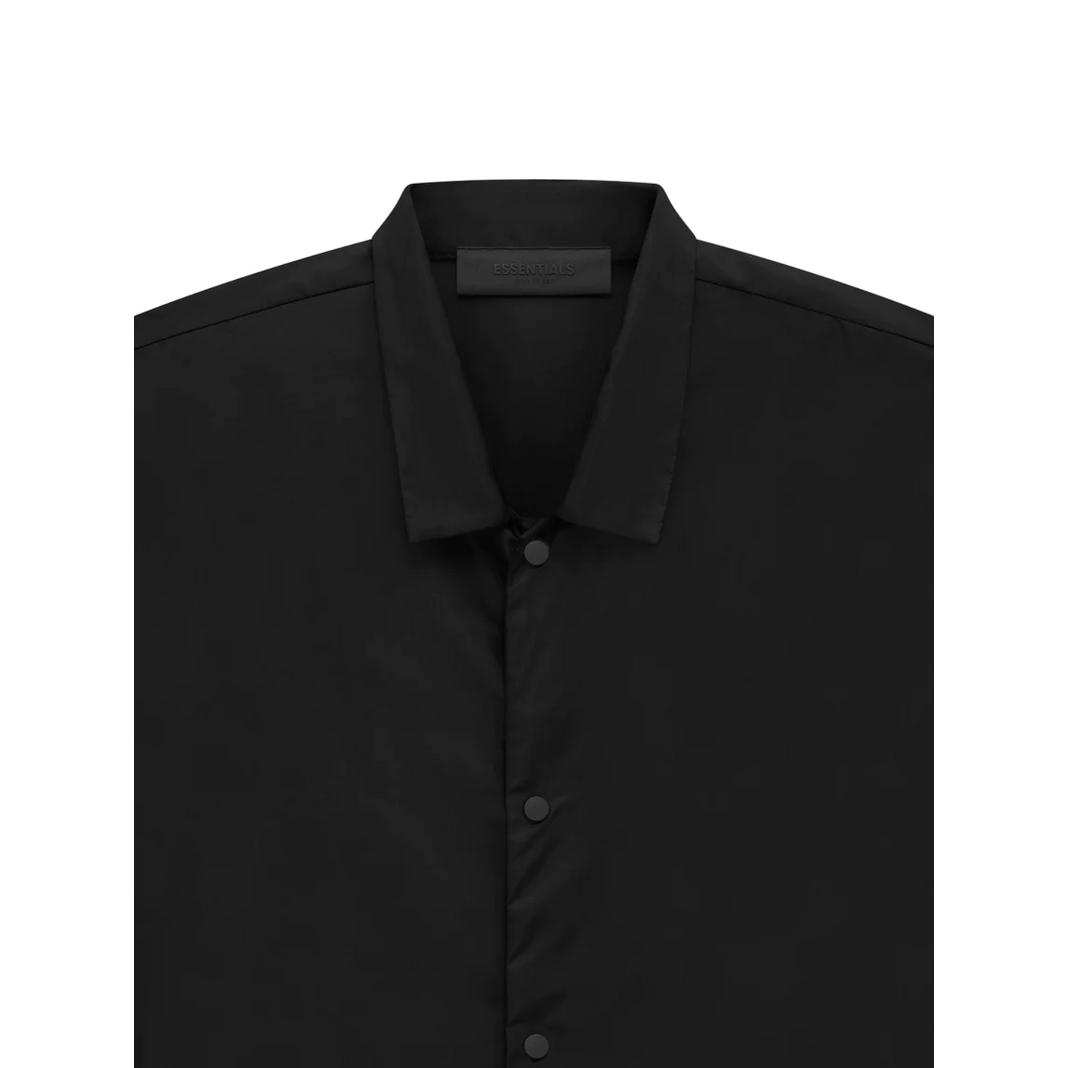 Fear of God Essentials Button Down Shirt 'Jet Black'