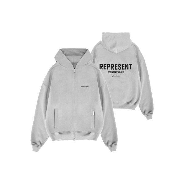Represent Owner's Club Zip Up I Ash Grey
