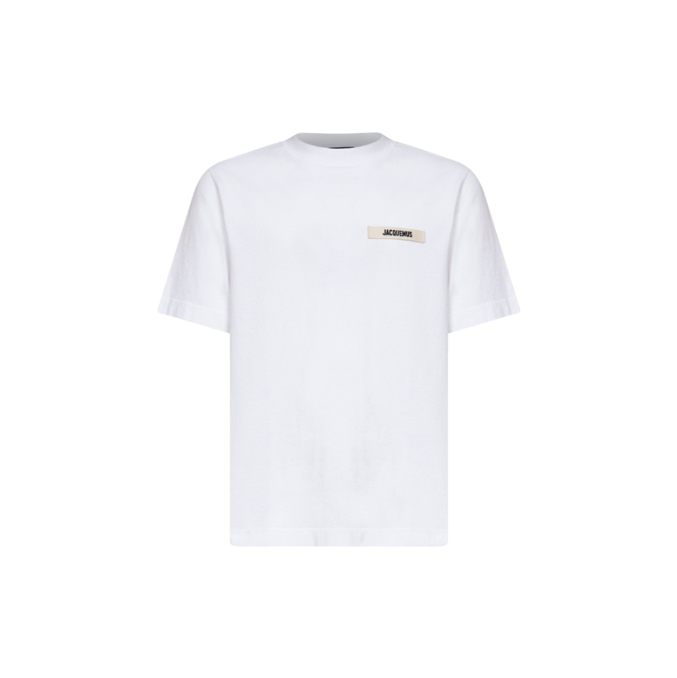 Jacquemus Men's White Logo Band T