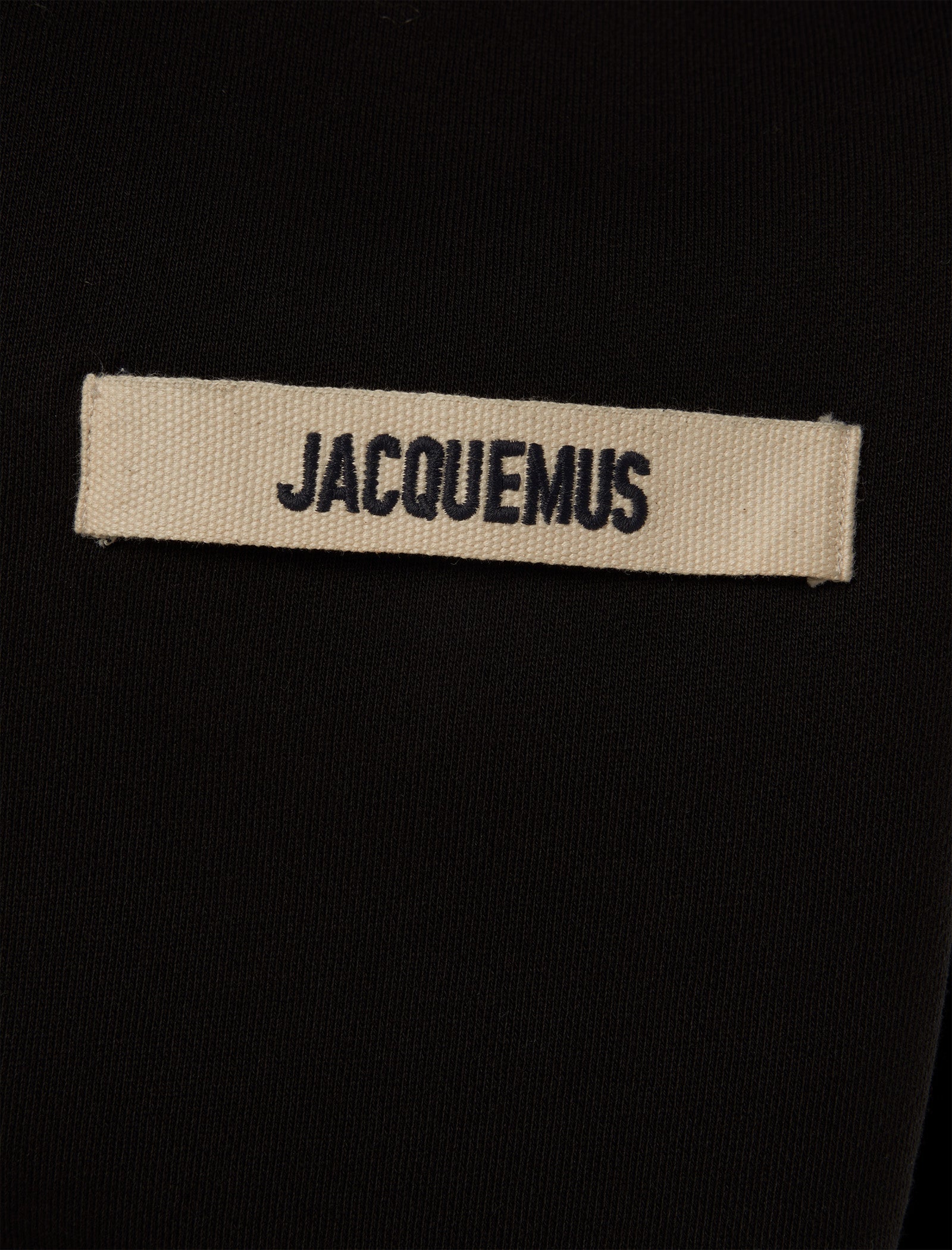 JACQUEMUS Gros Grain Logo Zip-Up Hoodie