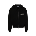 JACQUEMUS Gros Grain Logo Zip-Up Hoodie