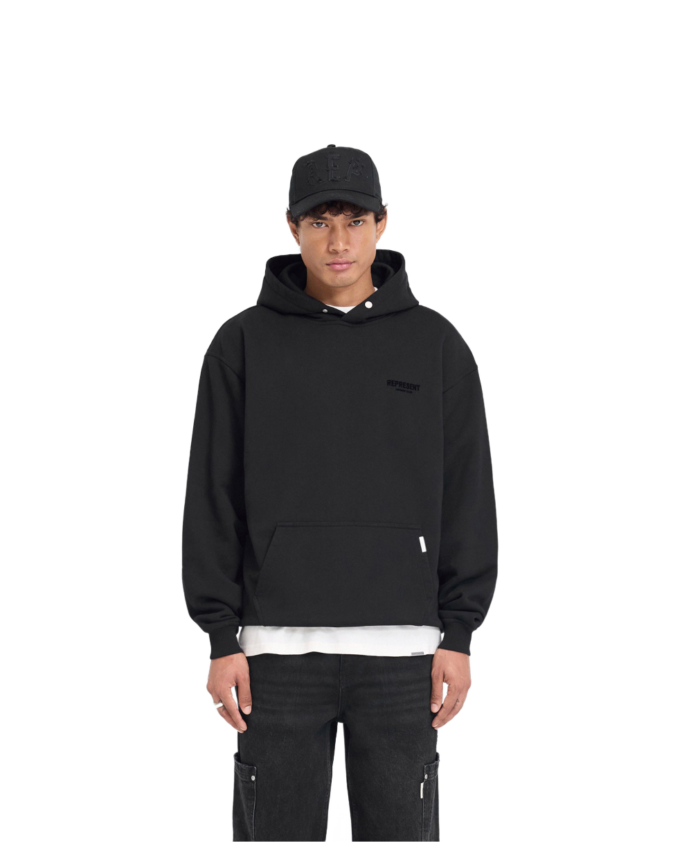 Represent Owners Club Hoodie - Black and Black