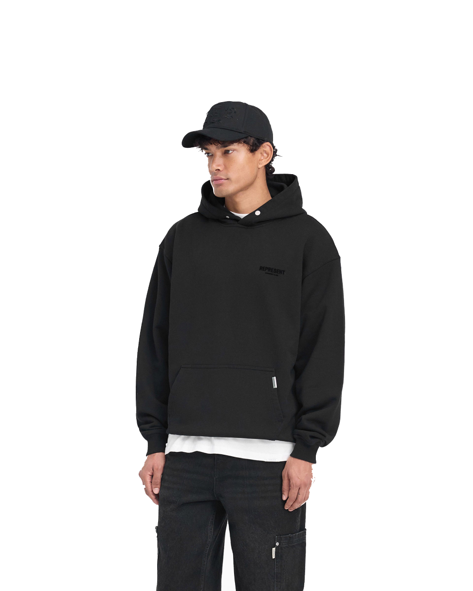 Represent Owners Club Hoodie - Black and Black
