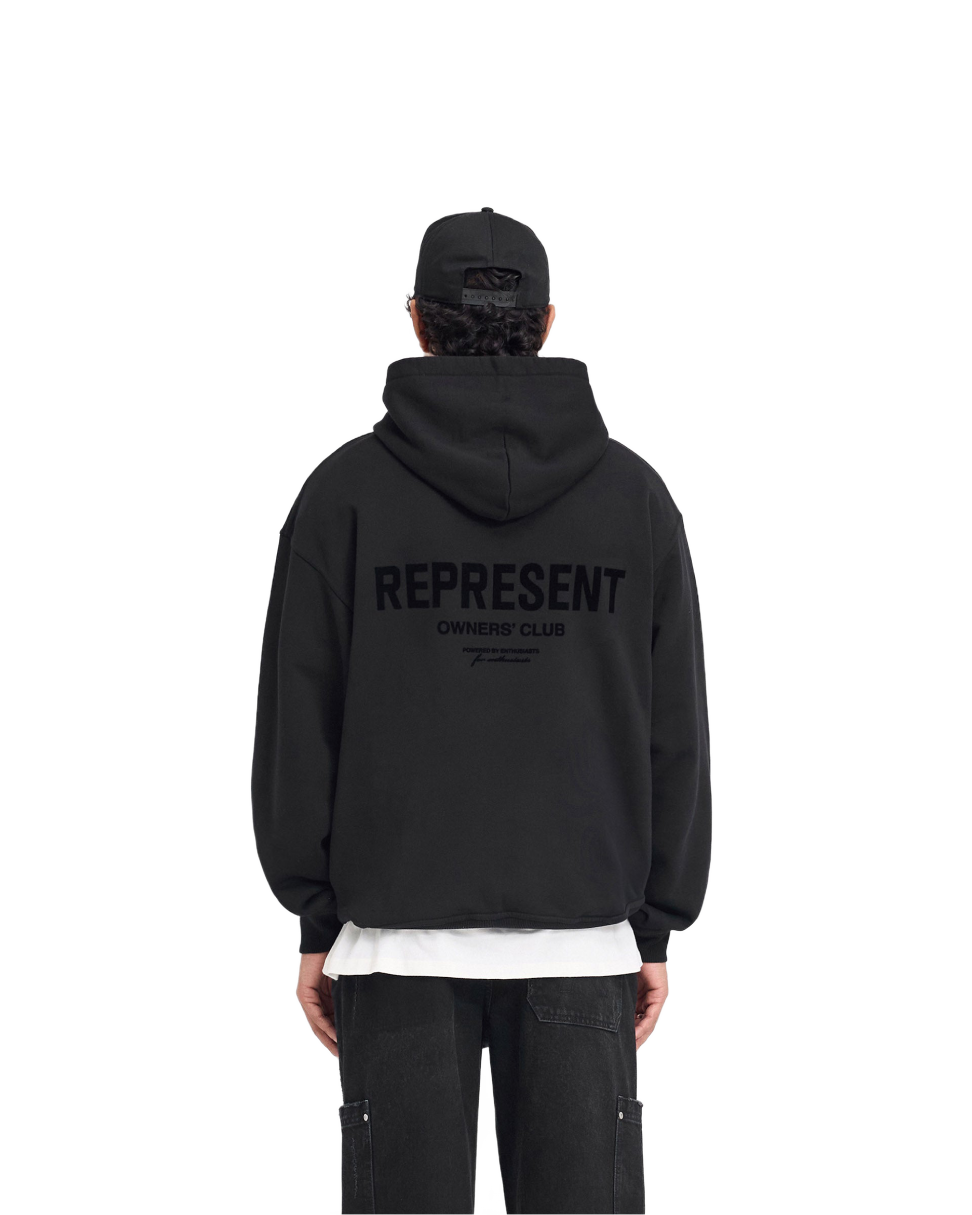 Represent Owners Club Hoodie - Black and Black