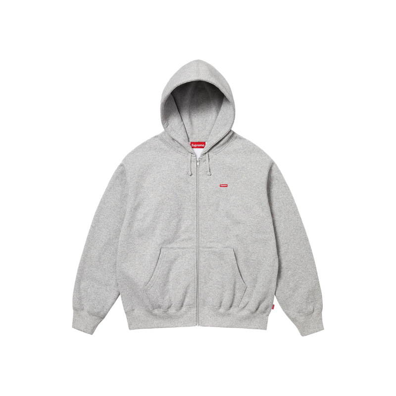 Supreme Small Box Zip Up Hoodie - Grey