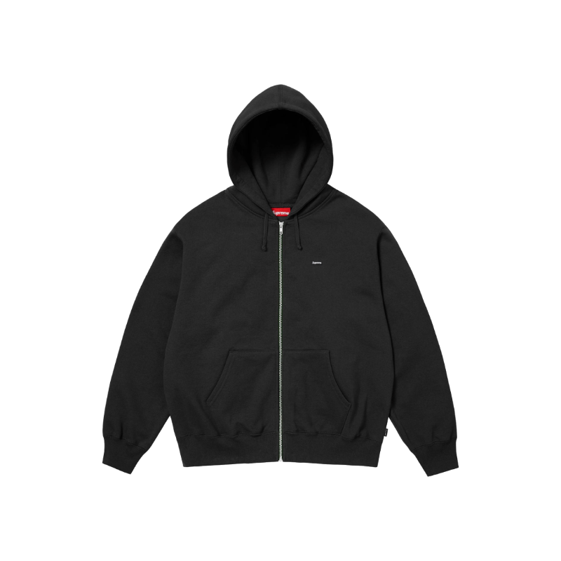 Supreme Small Box Zip Up Hoodie - Black