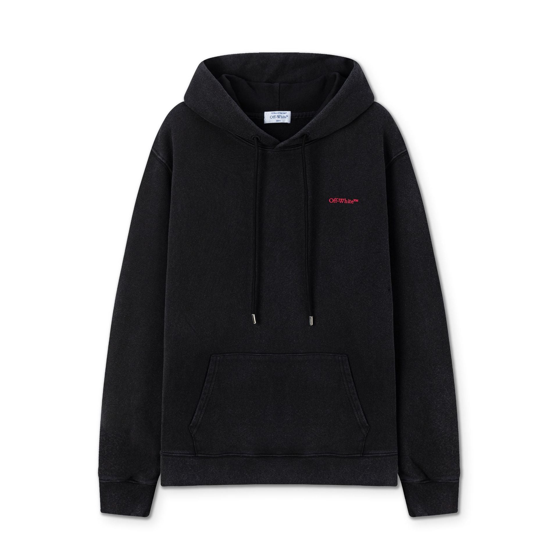 Off-white Bacchus Printed Hooded Cotton Sweatshirt Black