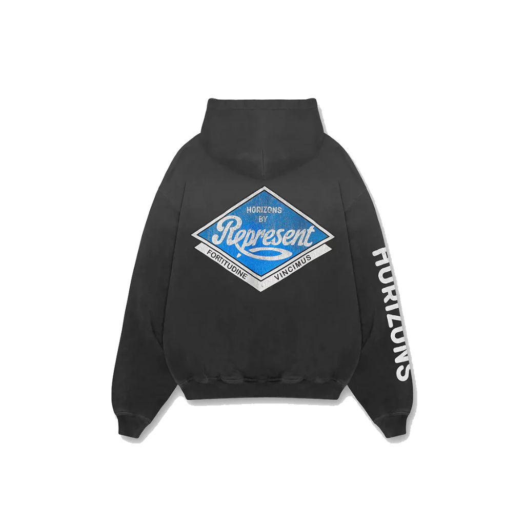 Represent Classic Parts Hoodie Aged Black - Horizonts