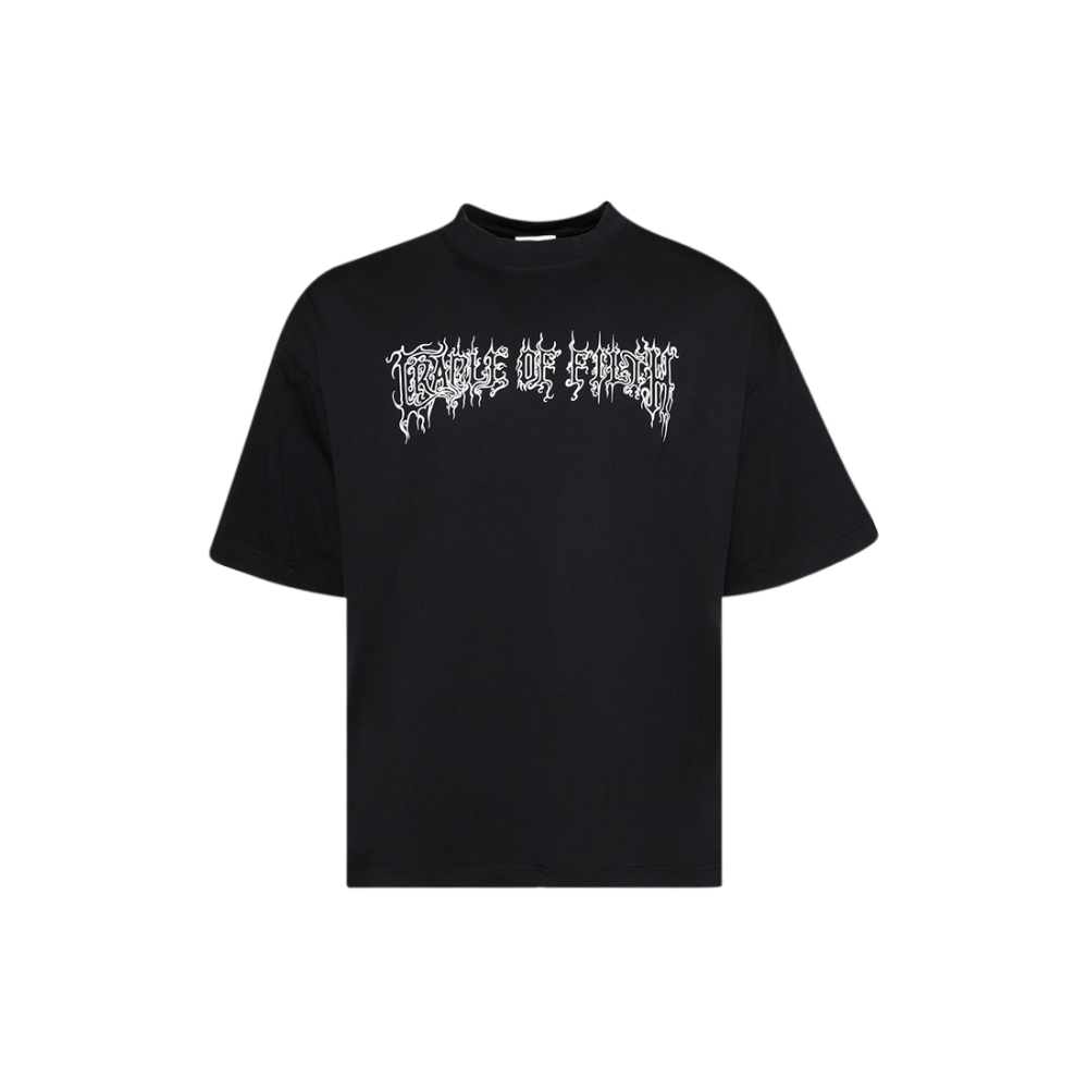 VETEMENTS Cof Logo Regular Tee Washed Black