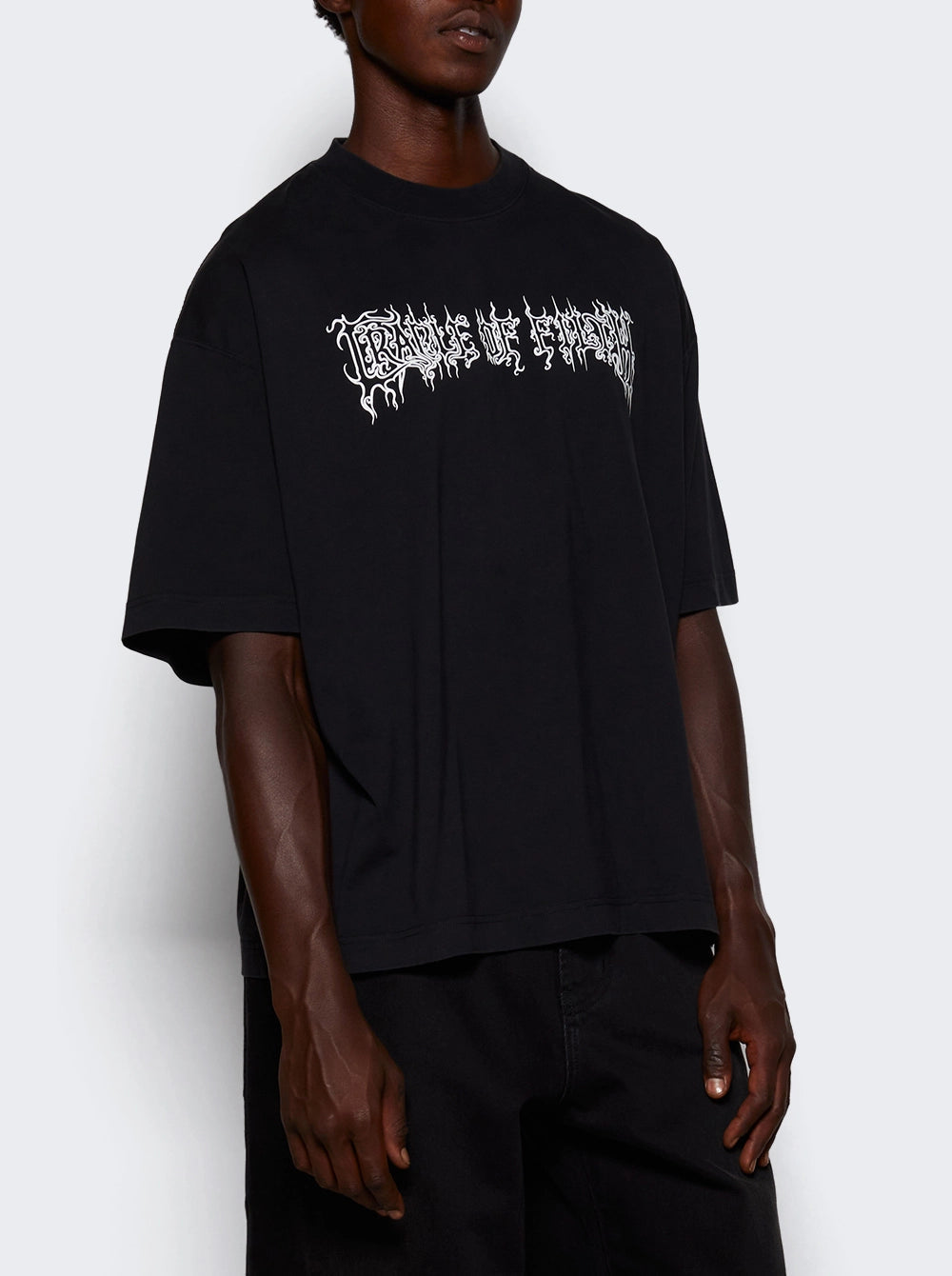 VETEMENTS Cof Logo Regular Tee Washed Black