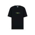 VETEMENTS Black Y2K t-shirt with logo embroidery
