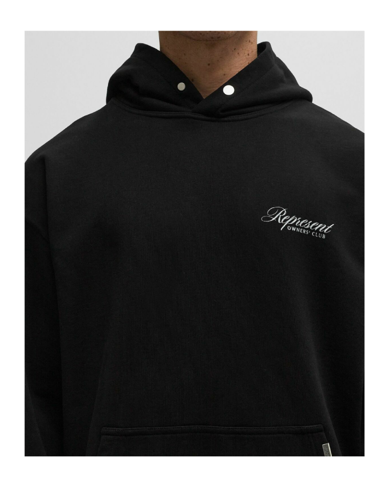 Represent REPRESENT OWNERS CLUB SCRIPT HOODIE Black Mens Hoody
