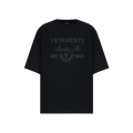 VETEMENTS Black t-shirt with a print