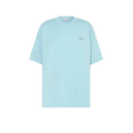 VETEMENTS Blue t-shirt with logo embroidery