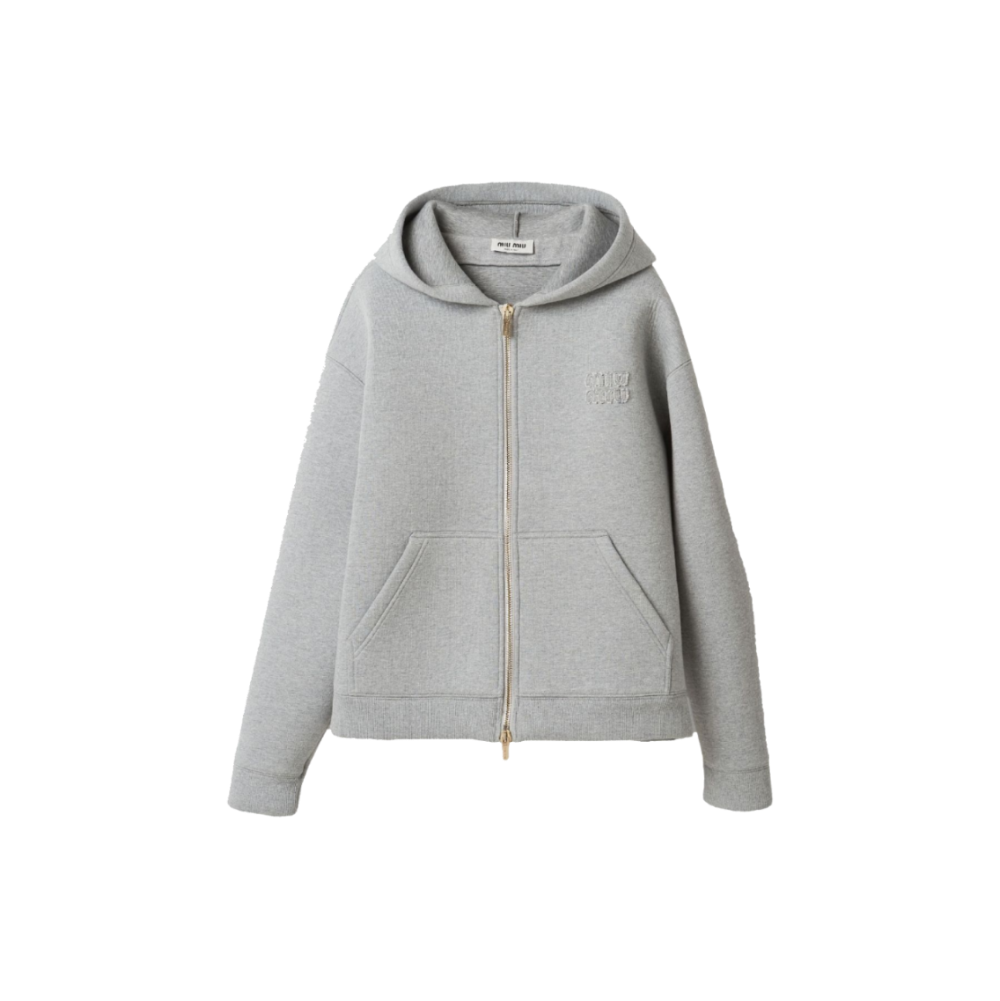 MIU MIU Felpa Zip-Front Hoodie