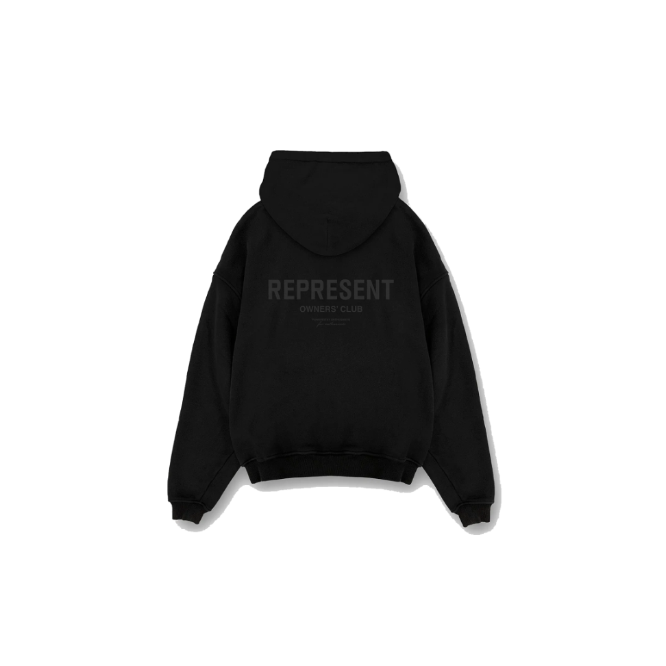 Represent Owners Club Hoodie - Black and Black