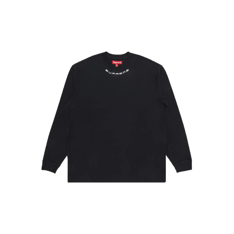 Supreme Collar Logo Long-Sleeve Top