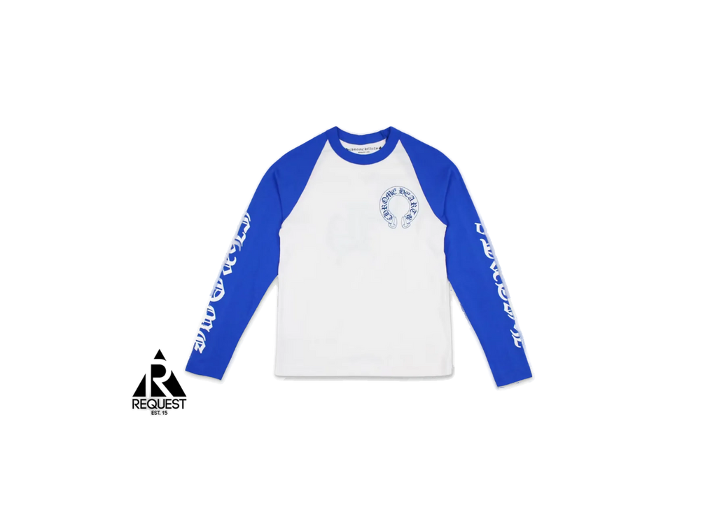 Chrome Hearts CH Baseball Shirt White/Blue